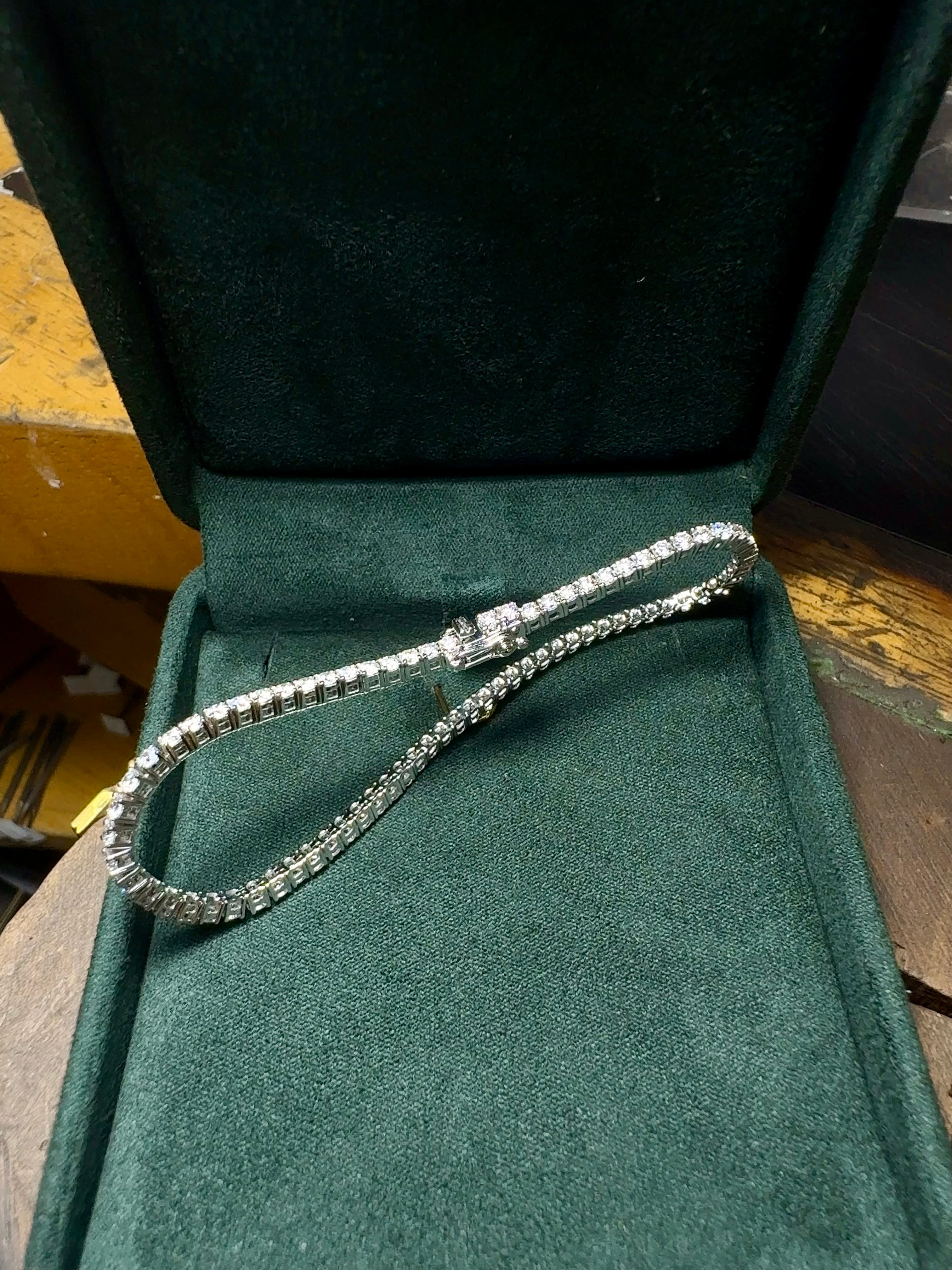 18K金简约钻石手链